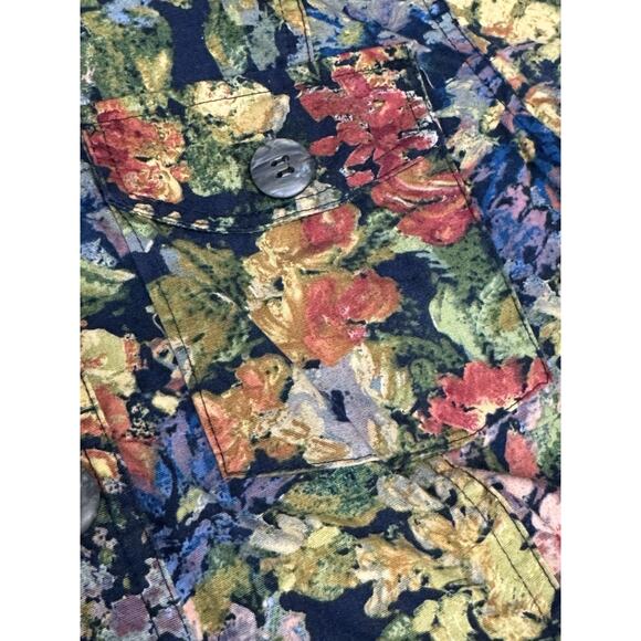 Coldwater Creek Women's M Button LS Multicolor Floral Shirt All Over Prints - Picture 4 of 9